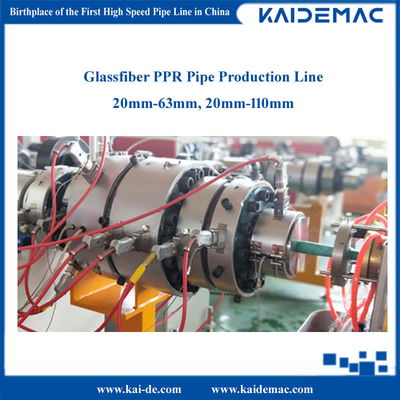 Máquina de fabricação de tubos PPR reforçada com fibra de vidro/linha de produção de tubos PPR/extrusora de tubos 30m/min