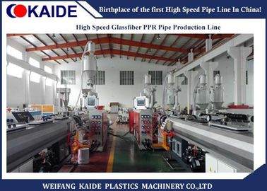 O GV de alta velocidade da extrusora da tubulação da linha de produção da tubulação da fibra de vidro PPR/PPR aprovou