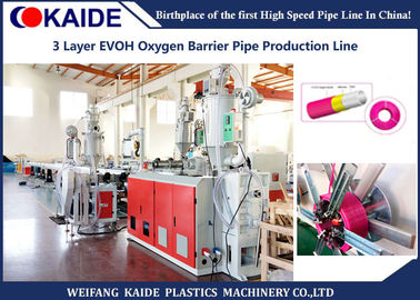linha de produção plástica 3 linha da tubulação 12m/min de produção da tubulação da barreira do oxigênio da camada EVOH