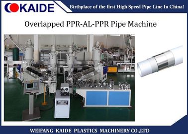 Ppr Al Ppr Pipe Production Line 20mm-63mm, tubulação de solda sobreposta do AL PPR de PPR que faz a máquina