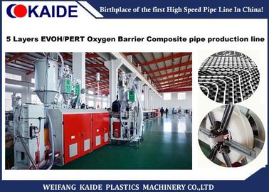 Máquina da extrusora da tubulação da barreira do oxigênio de PERT/EVOH 5 camadas do CE do ISO aprovado
