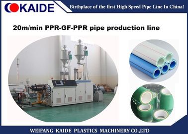 Linha de produção reforçada fibra de vidro da tubulação de PPR para 3 camadas da tubulação do composto