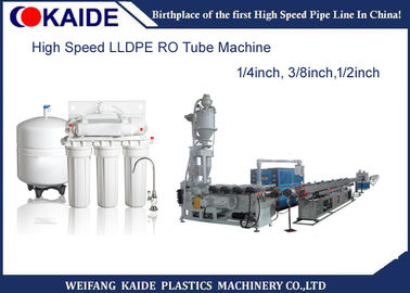 Tubulação plástica do LDPE que faz a máquina 1/4 avançar a máquina da extrusão do tubo do purificador da água de 3/8 de polegada